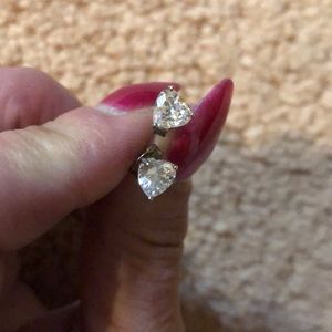 Sterling silver Heart shaped earrings